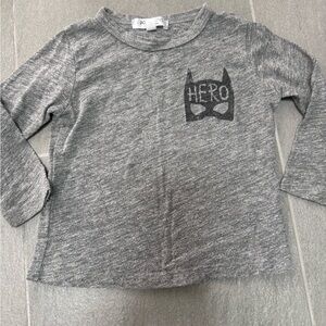 Joah love Gray 'Hero' Graphic Long Sleeve Tee for Kids
